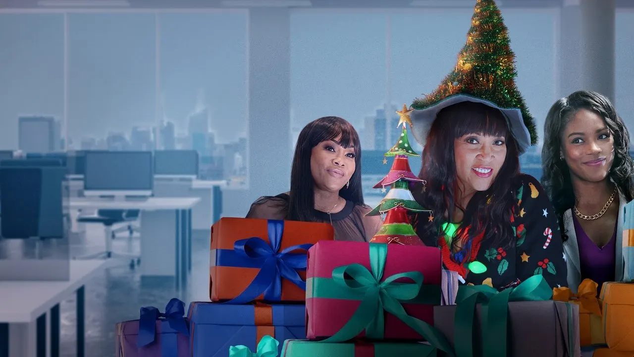 A  Christmas Intern backdrop