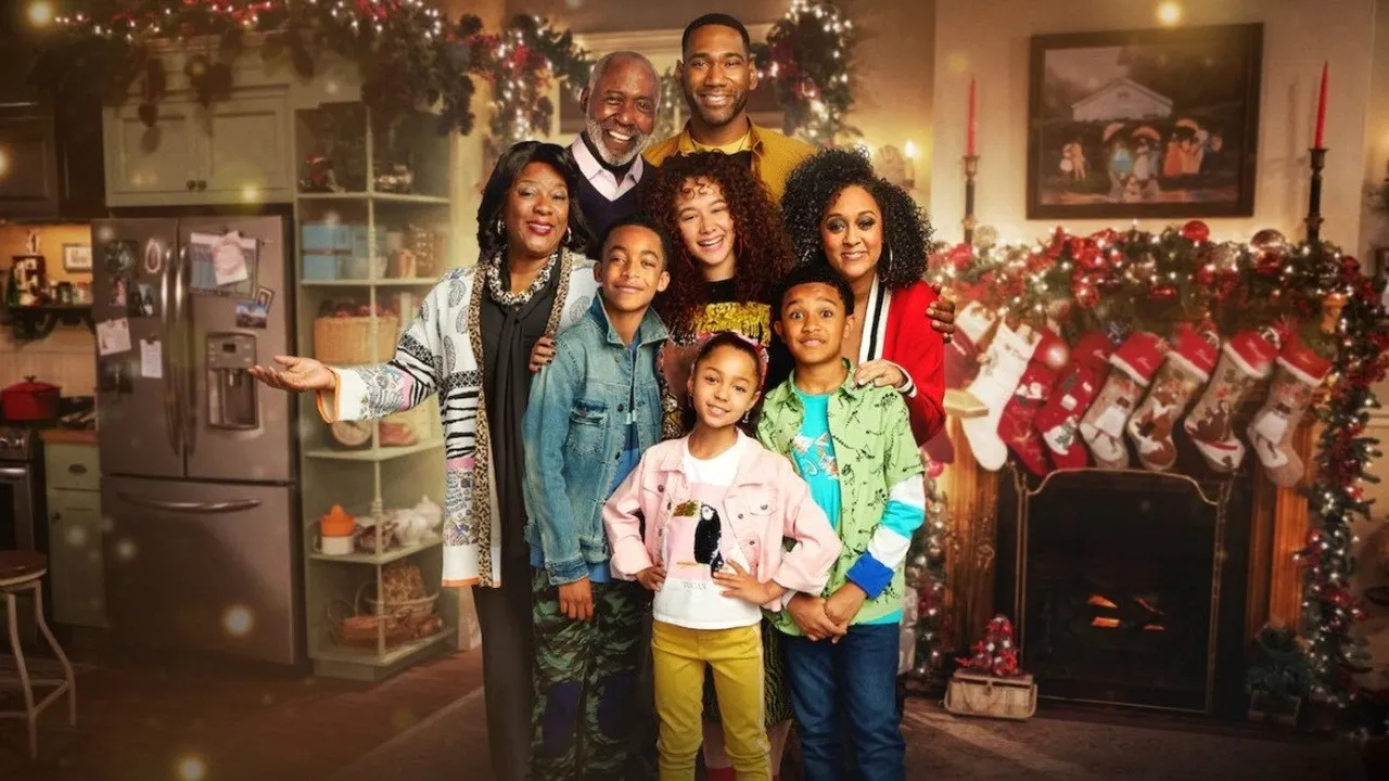 A Family Reunion Christmas backdrop