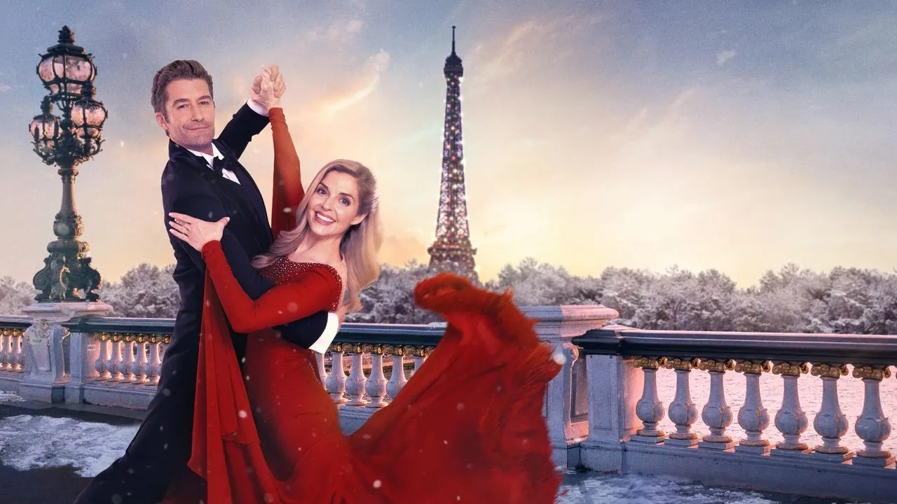 A Paris Christmas Waltz backdrop