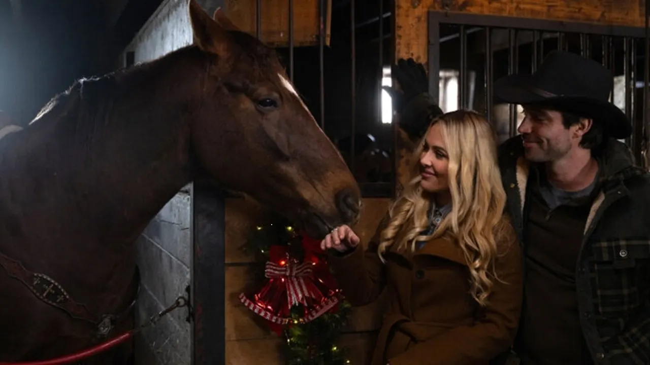 A Wild West Christmas backdrop