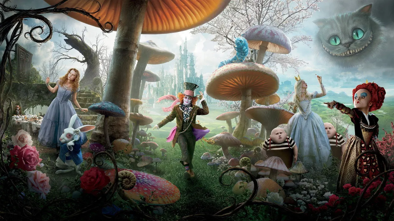 Alice in Wonderland backdrop