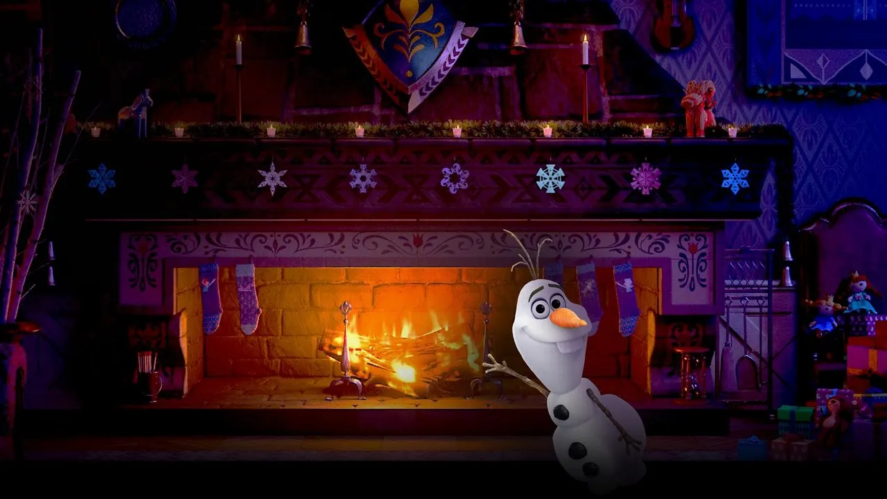 Arendelle Castle Yule Log backdrop