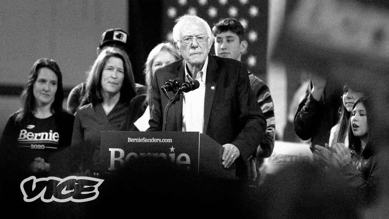 Bernie Blackout backdrop