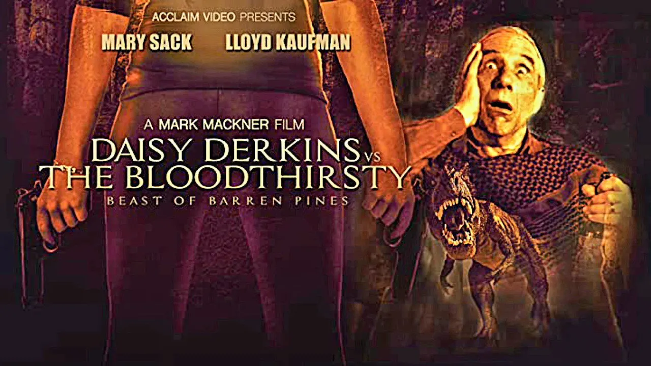 Daisy Derkins vs. The Bloodthirsty Beast of Barren Pines! backdrop