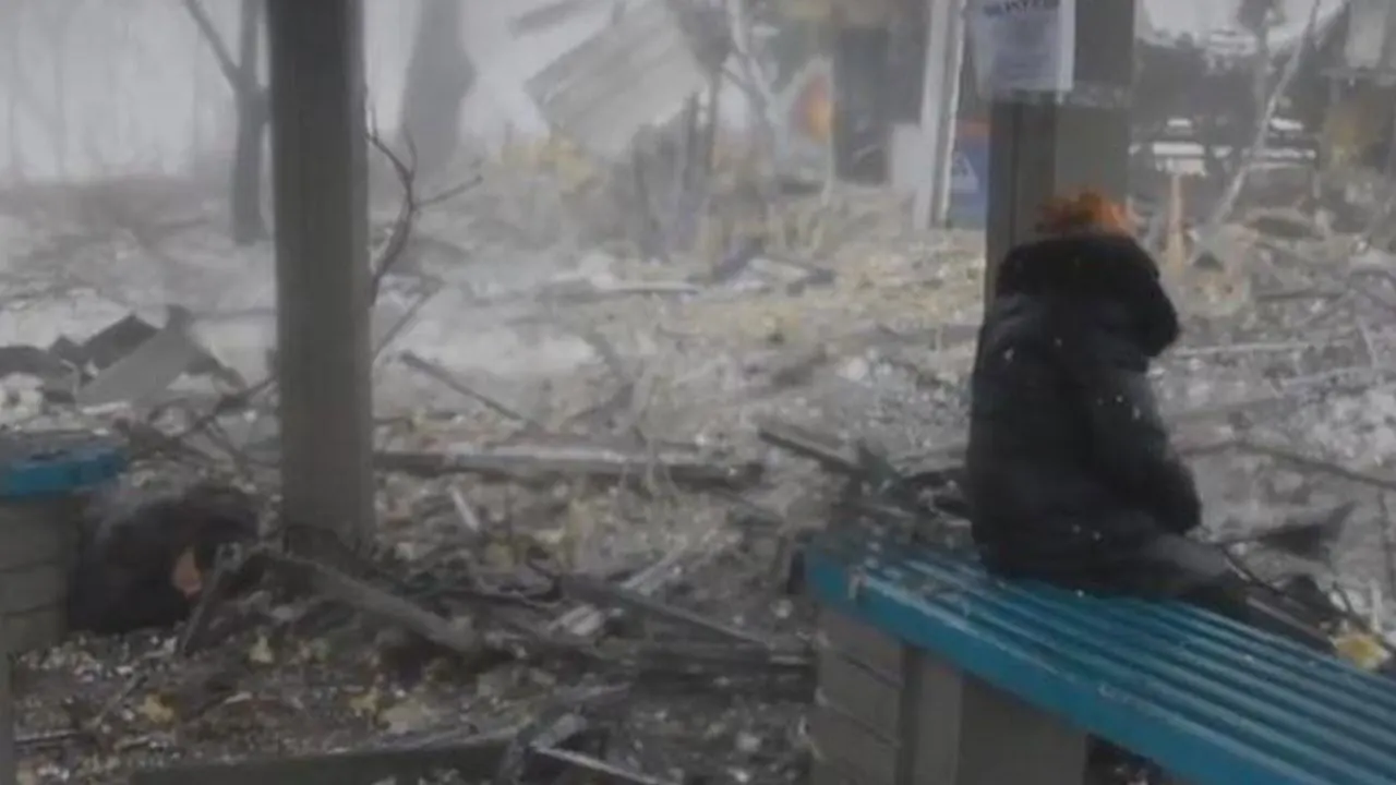 Donbass backdrop