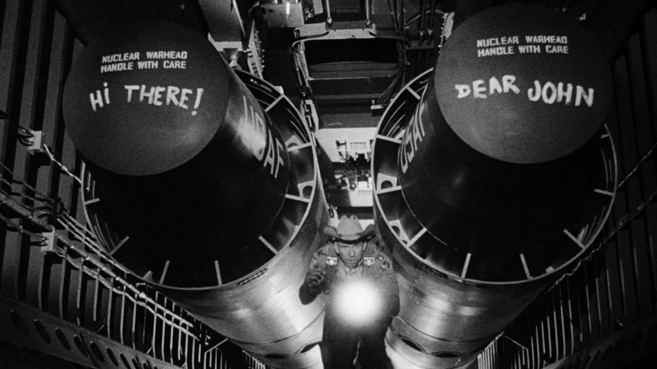 Dr. Strangelove or: How I Learned to Stop Worrying and Love the Bomb backdrop