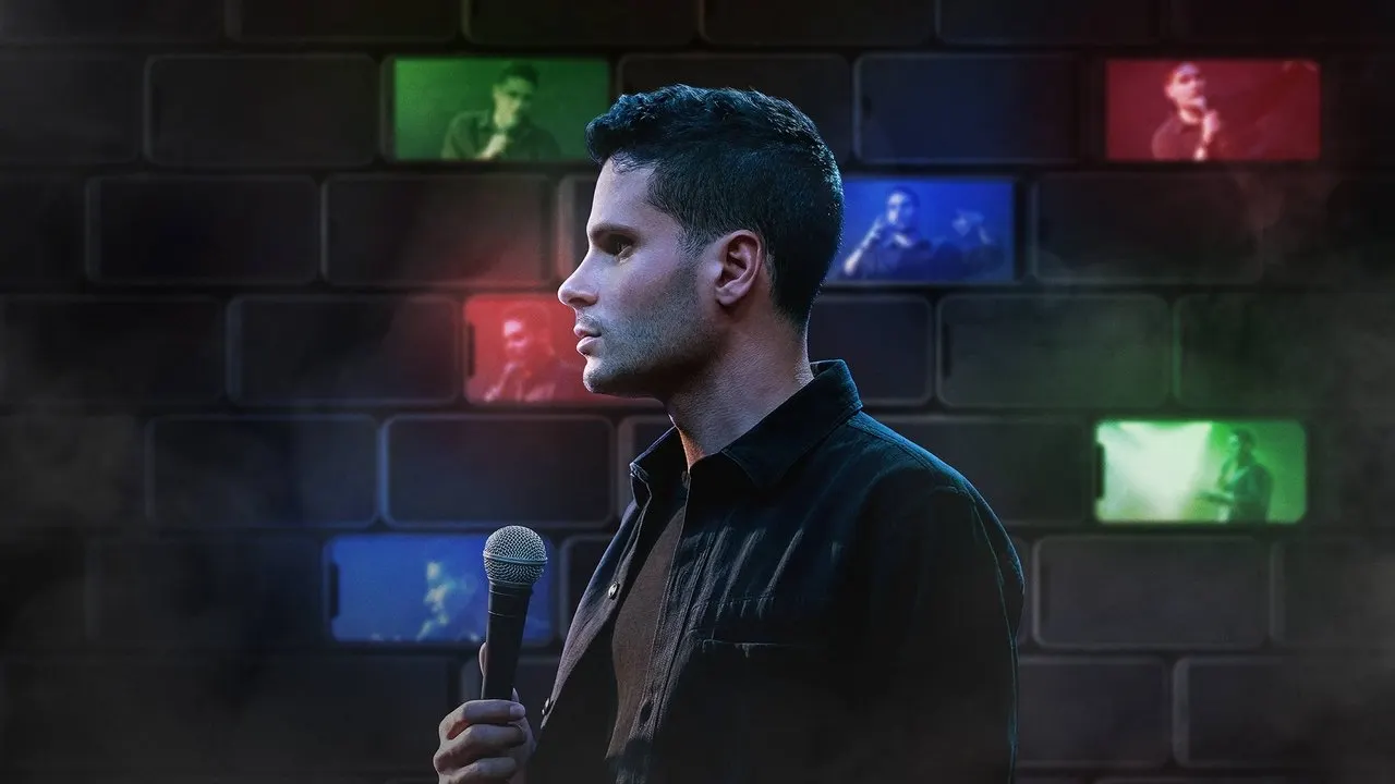 Drew Michael: red blue green backdrop