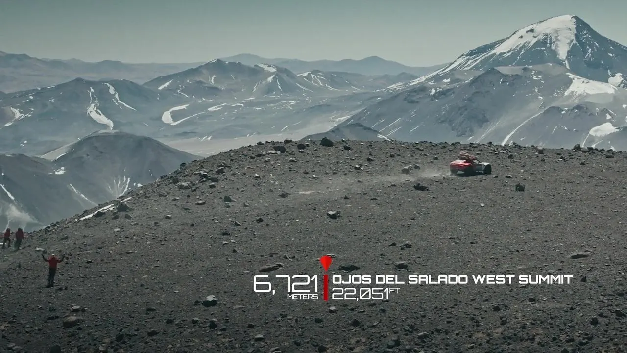 Edith: Porsche's Volcano Ascent backdrop