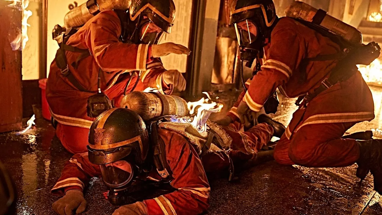 Firefighters backdrop