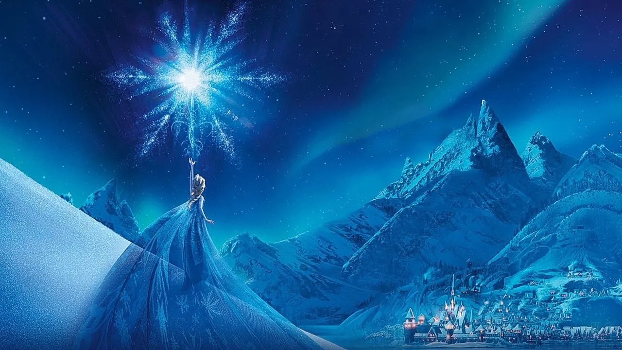 Frozen backdrop