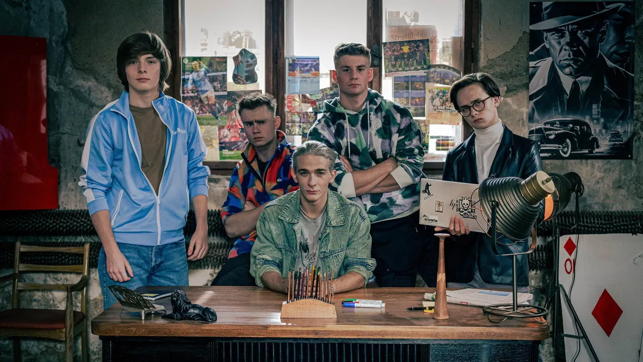 High School Heist backdrop