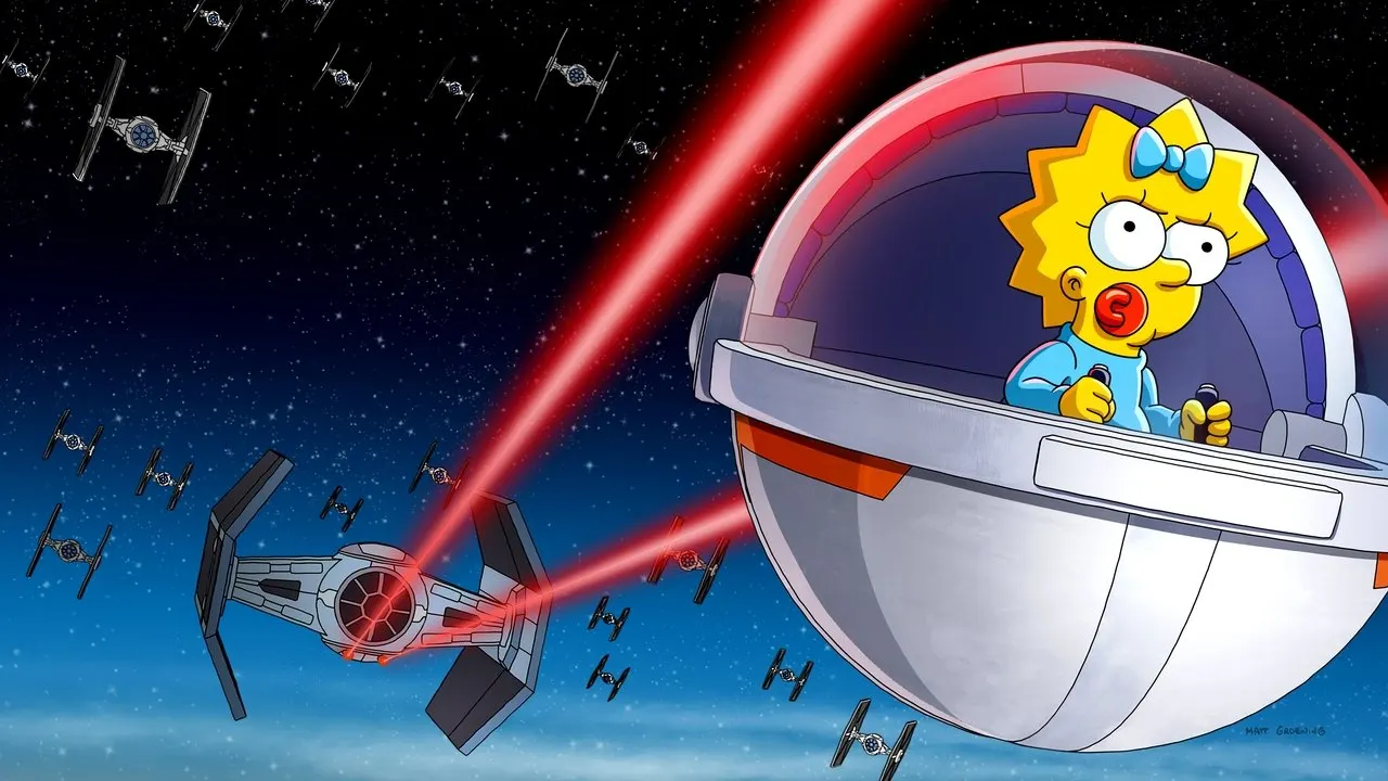 Maggie Simpson in “Rogue Not Quite One” backdrop