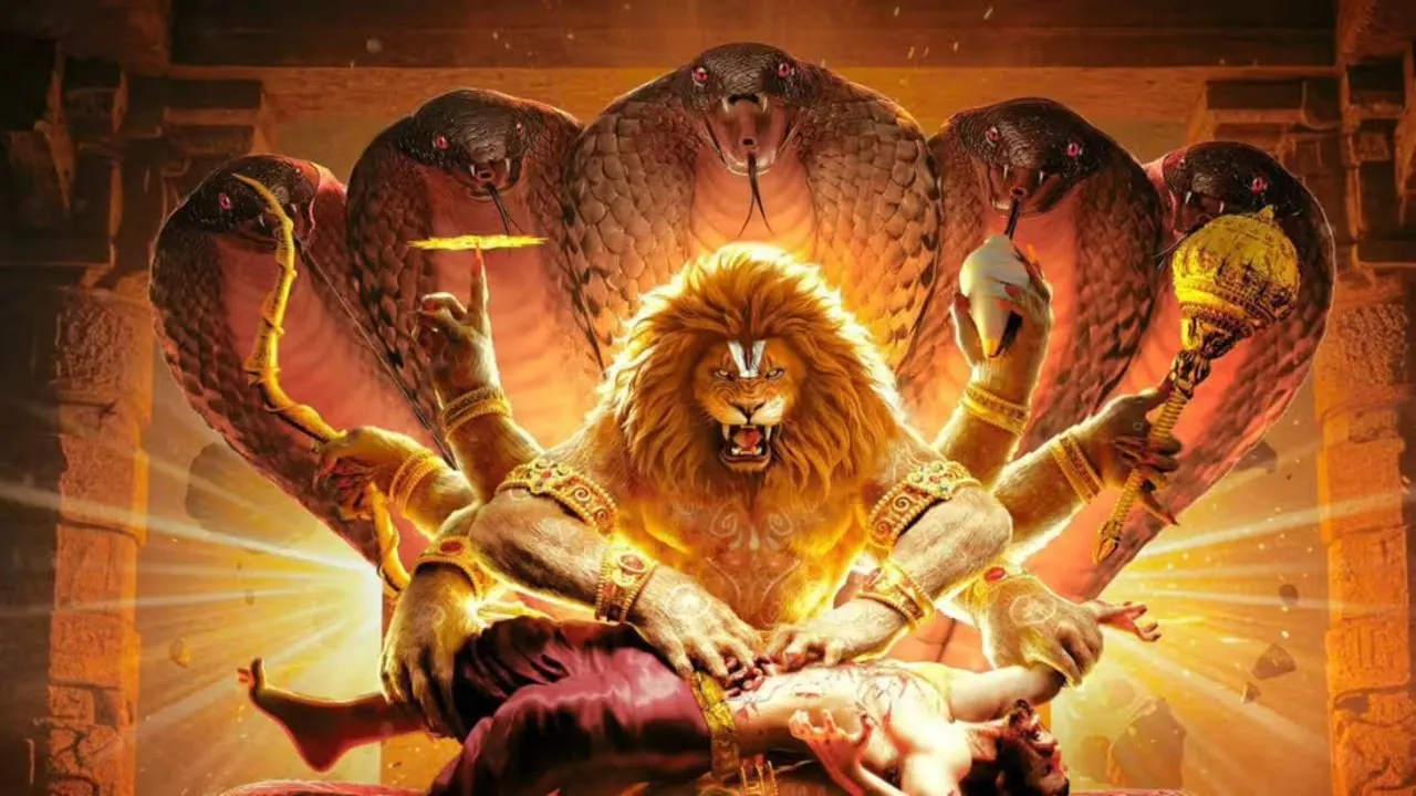Mahavatar Narsimha backdrop