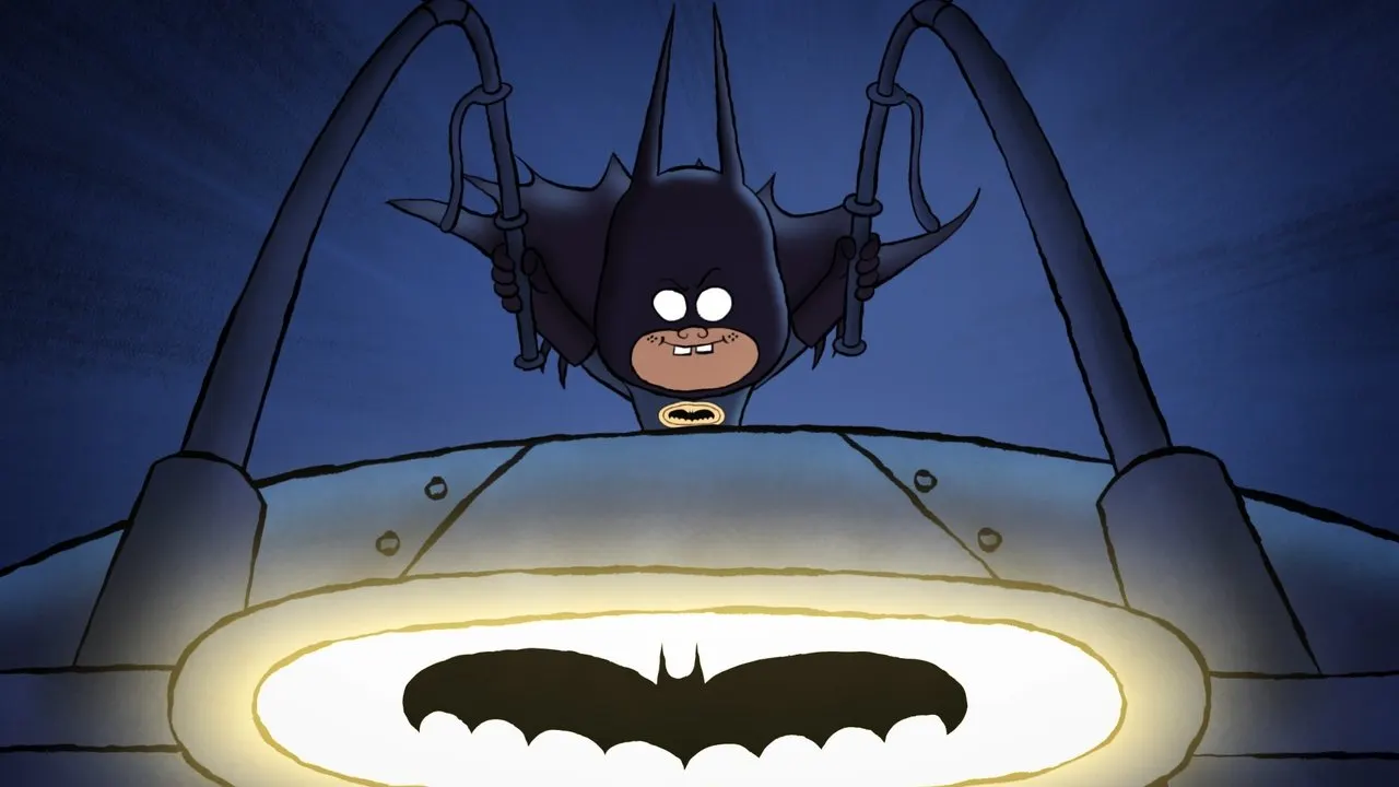 Merry Little Batman backdrop