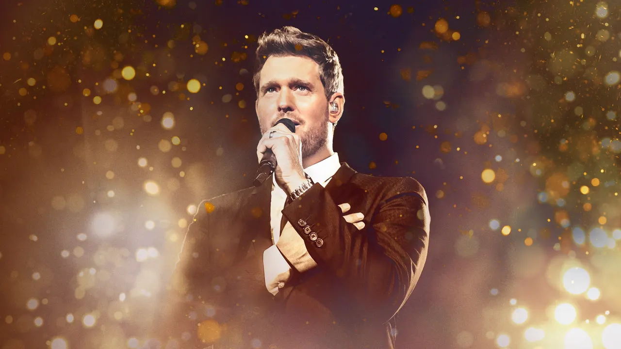 Michael Buble's Christmas in the City backdrop