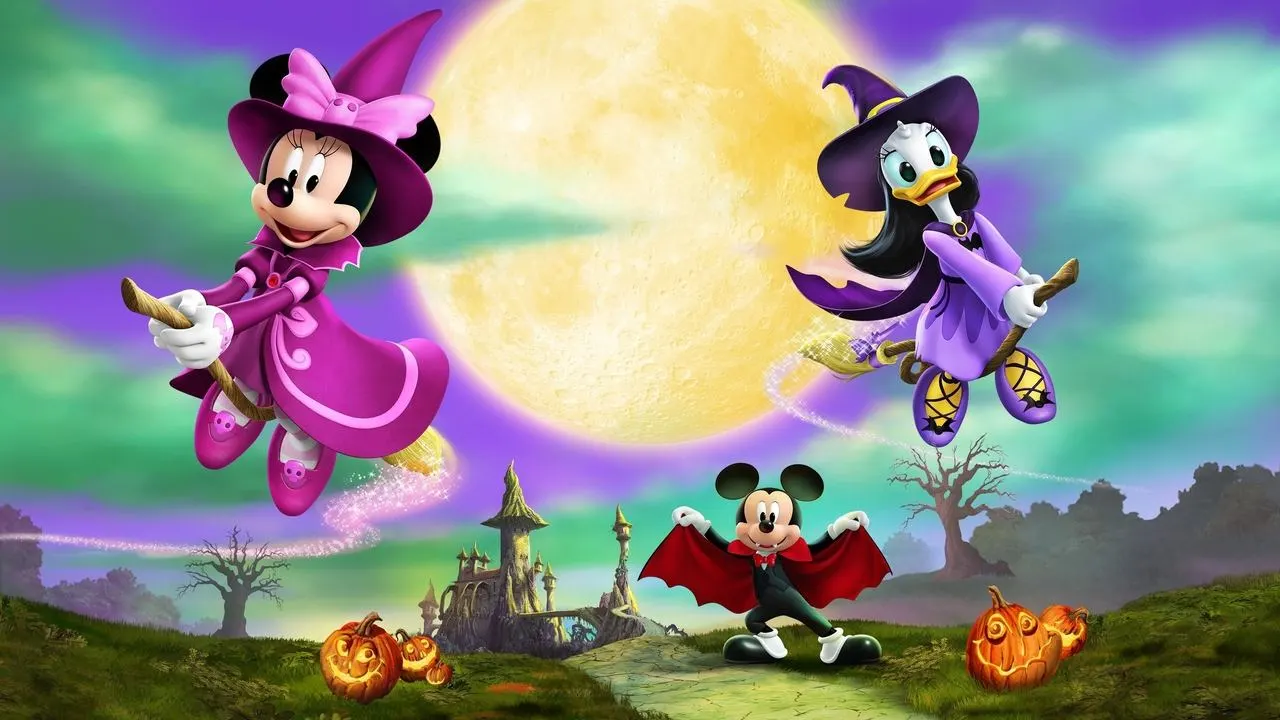Mickey’s Tale of Two Witches backdrop