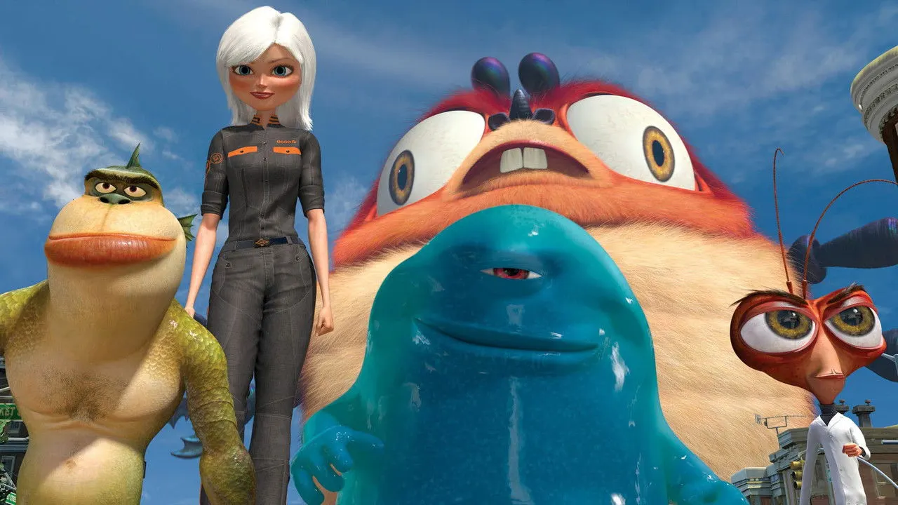 Monsters vs Aliens backdrop