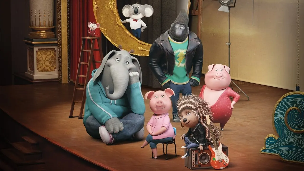 Sing backdrop