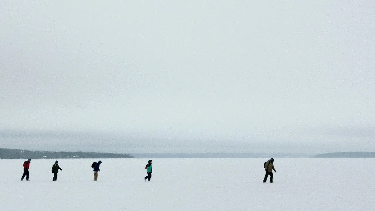 Skating to New York backdrop