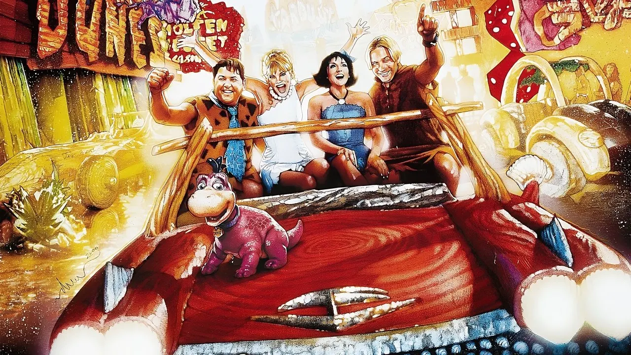 The Flintstones in Viva Rock Vegas backdrop
