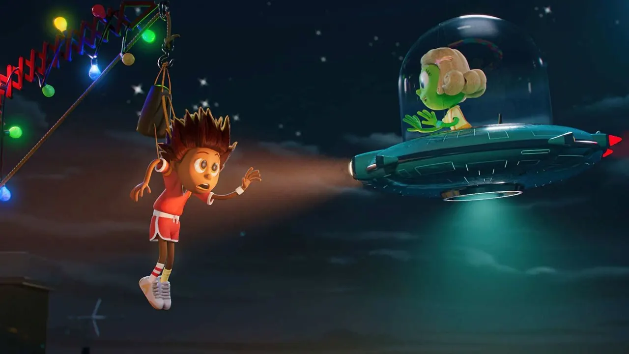 The Little Alien backdrop