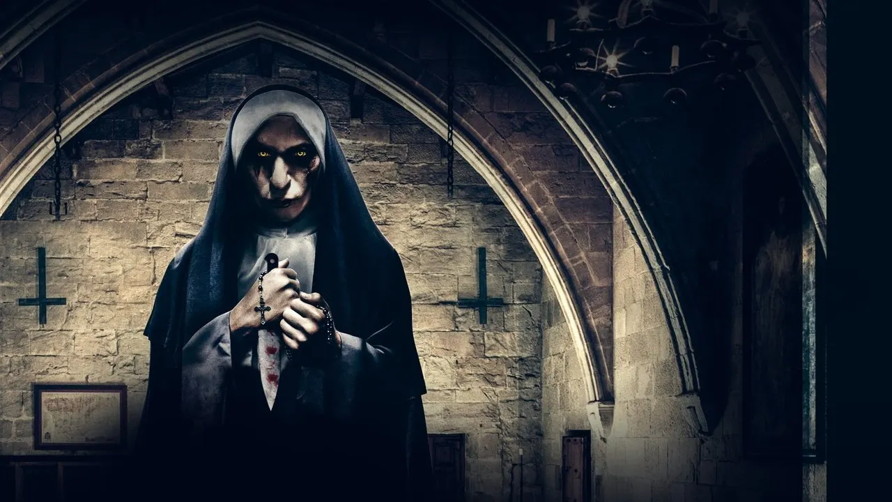 The Satanic Nun backdrop