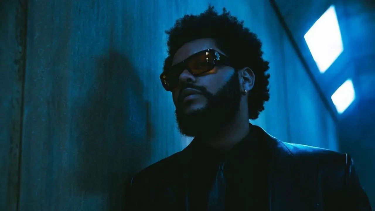 The Weeknd x Dawn FM Experience backdrop