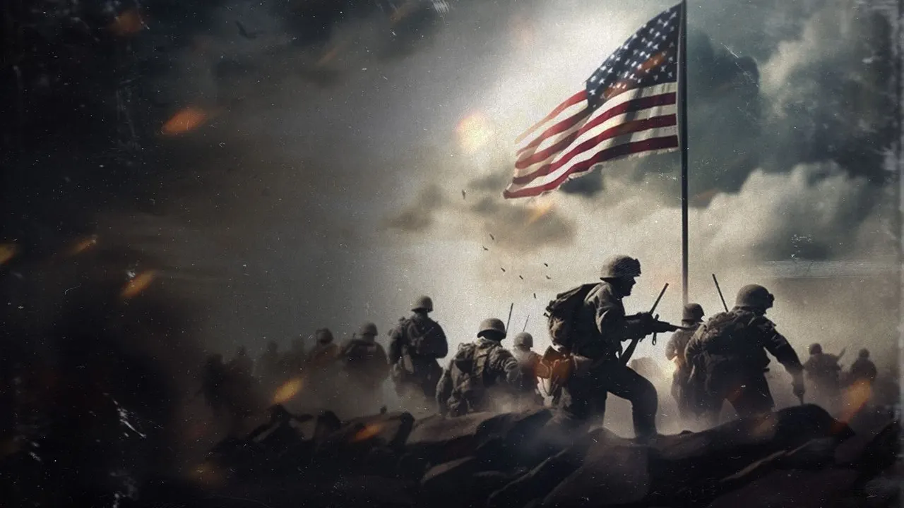 War in the USA backdrop