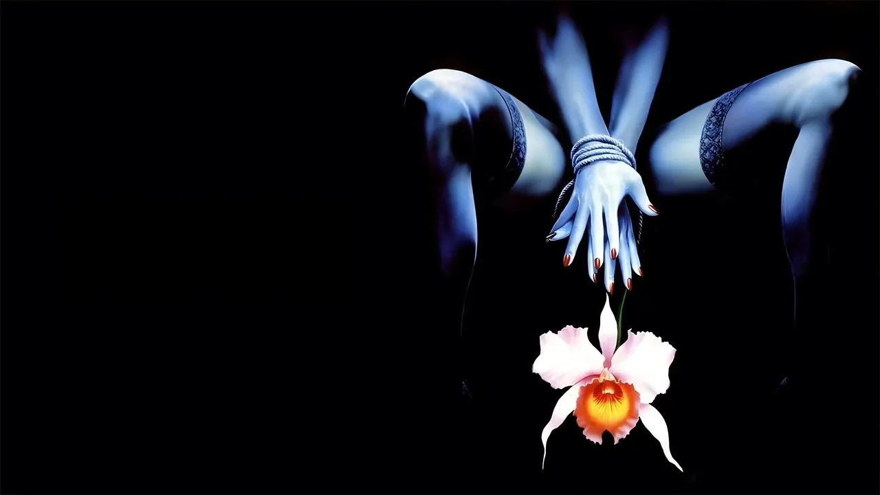 Wild Orchid II: Two Shades of Blue backdrop