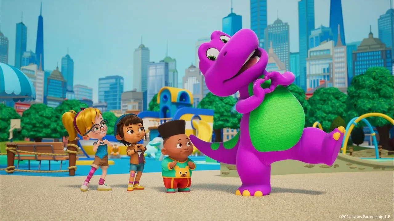 Barney's World backdrop