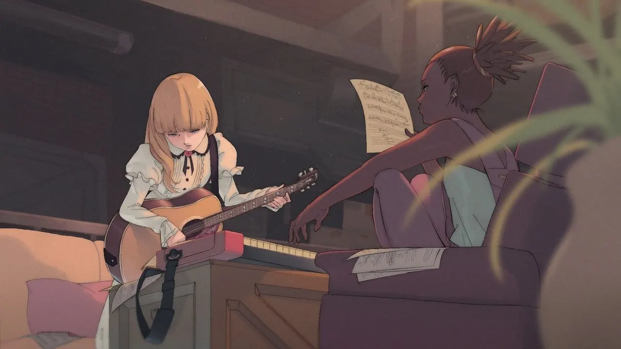 Carole & Tuesday backdrop