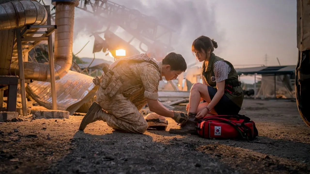 Descendants of the Sun backdrop