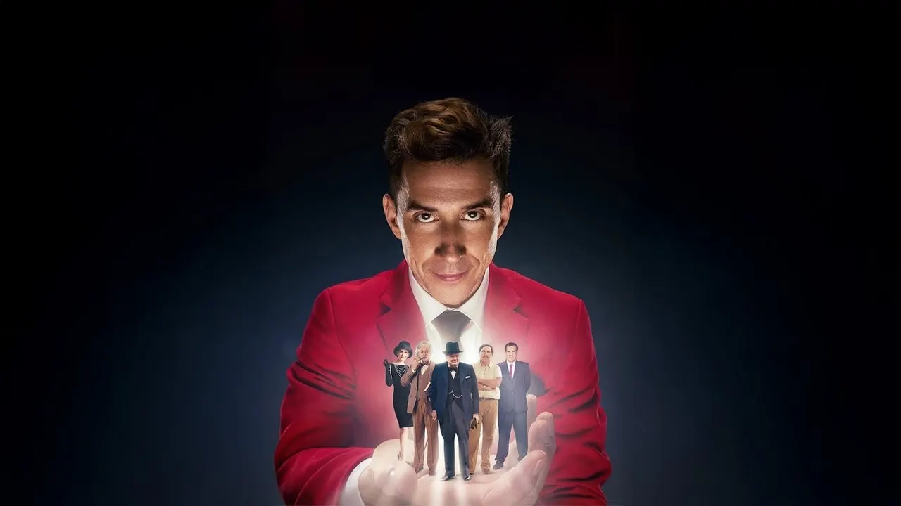 Evil Genius with Russell Kane backdrop