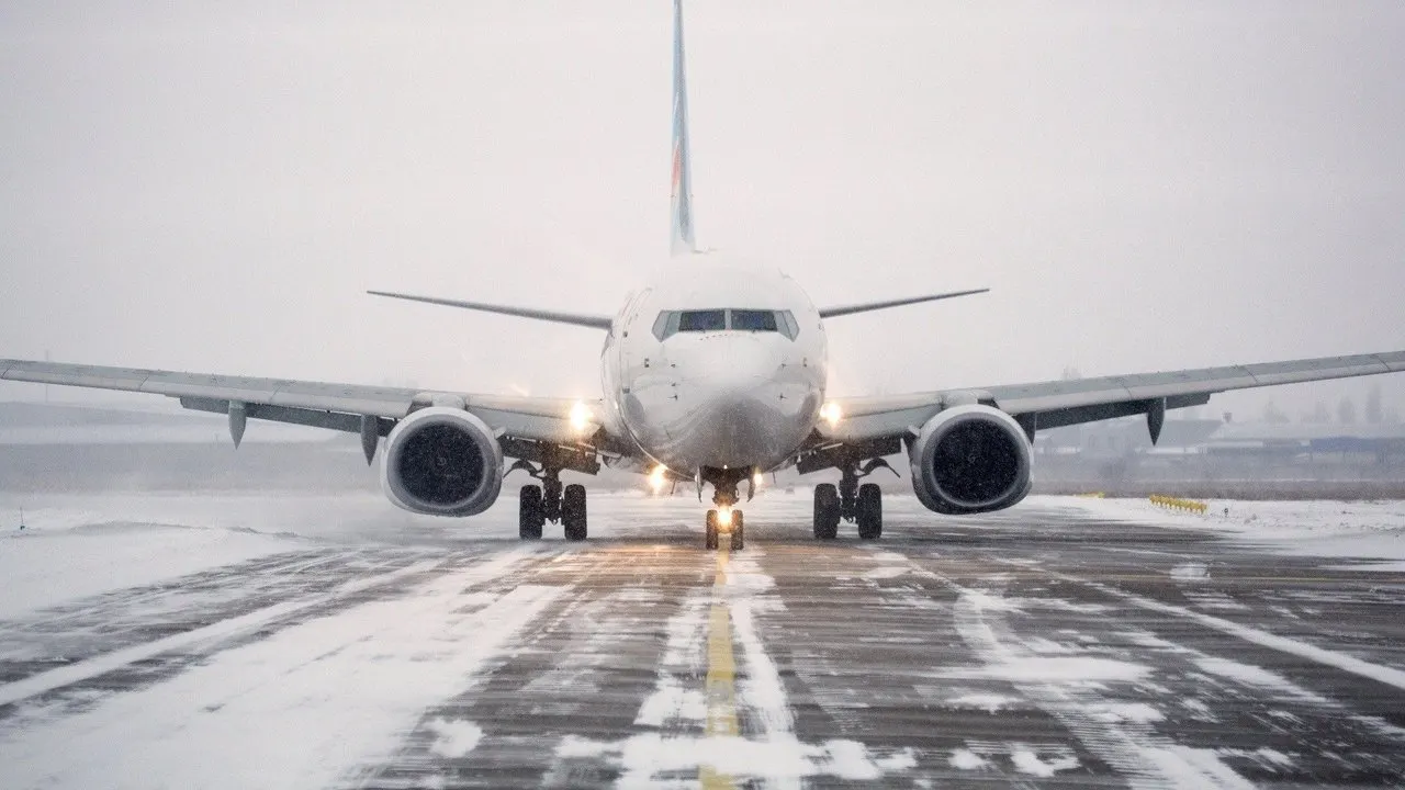 Ice Airport Alaska backdrop