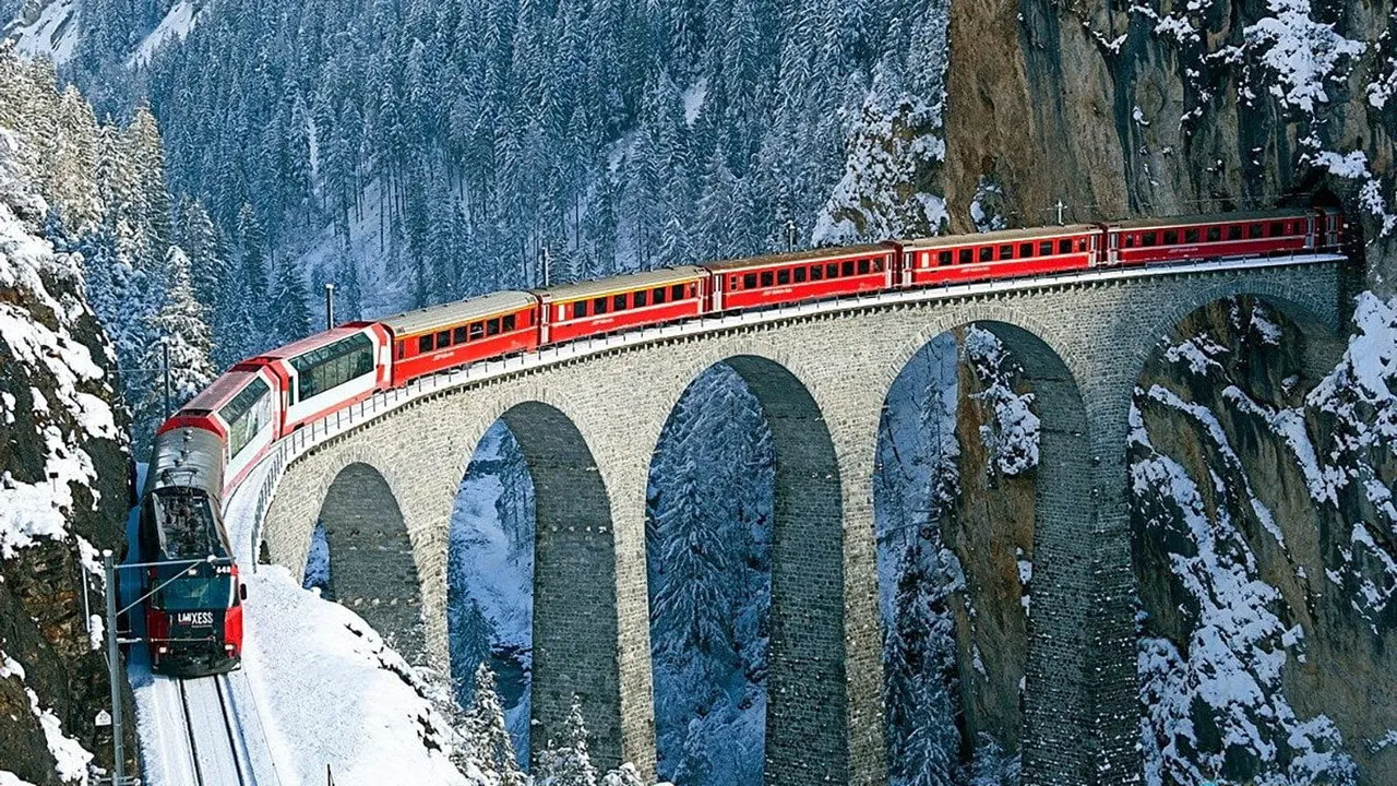 Magical Train Journeys In Switzerland backdrop