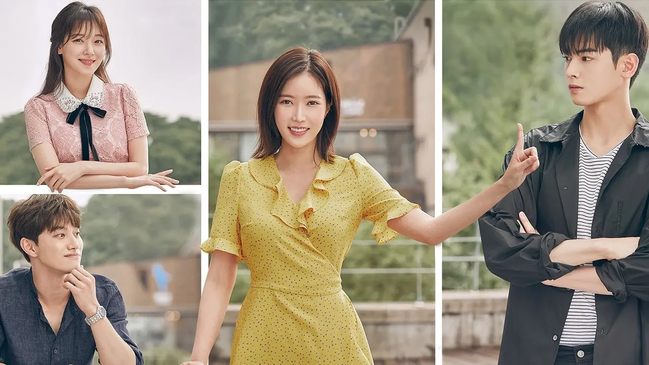 My ID is Gangnam Beauty backdrop