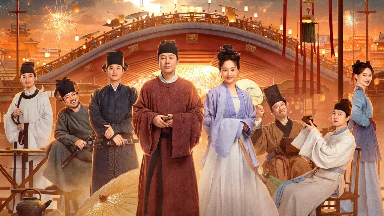 Riverside Code at Qingming Festival backdrop