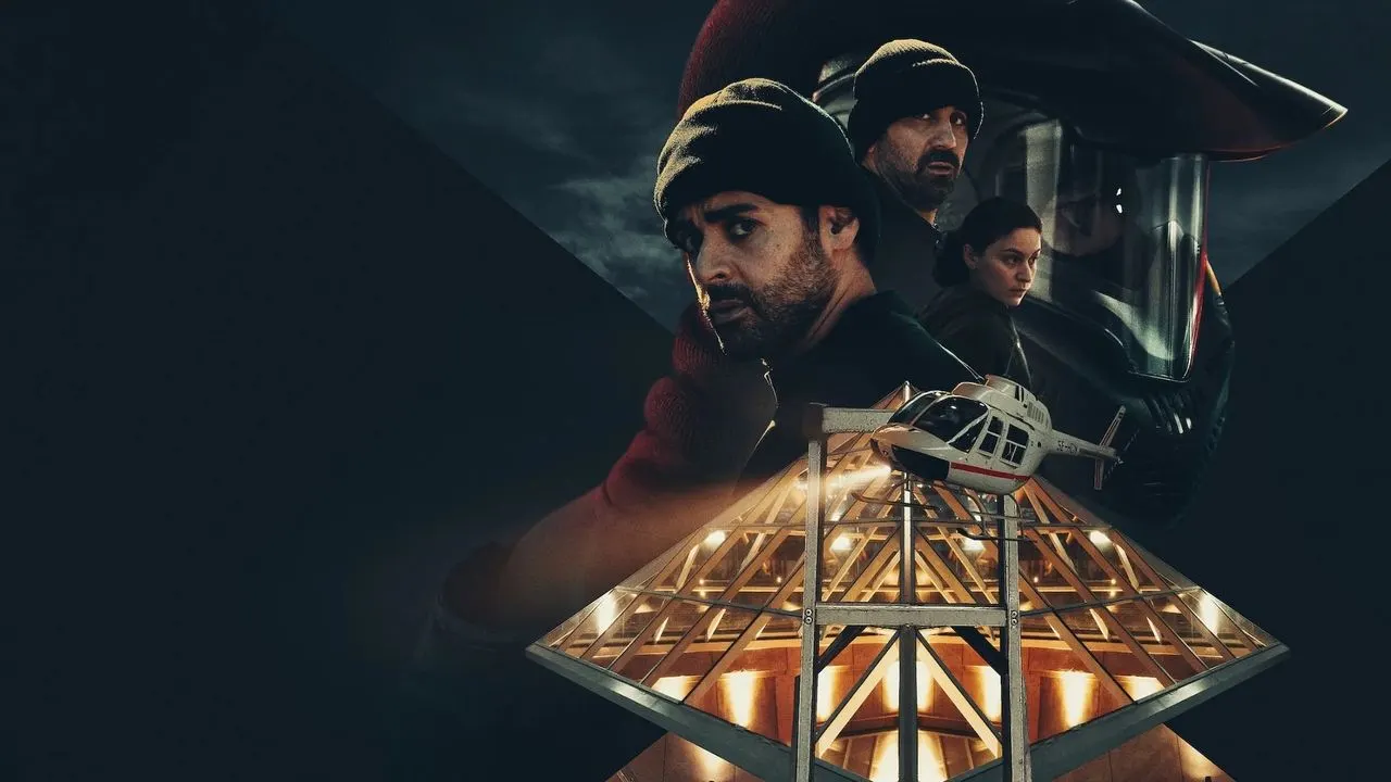 The Helicopter Heist backdrop