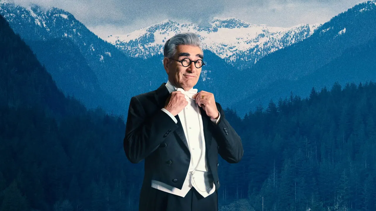 The Reluctant Traveler with Eugene Levy backdrop