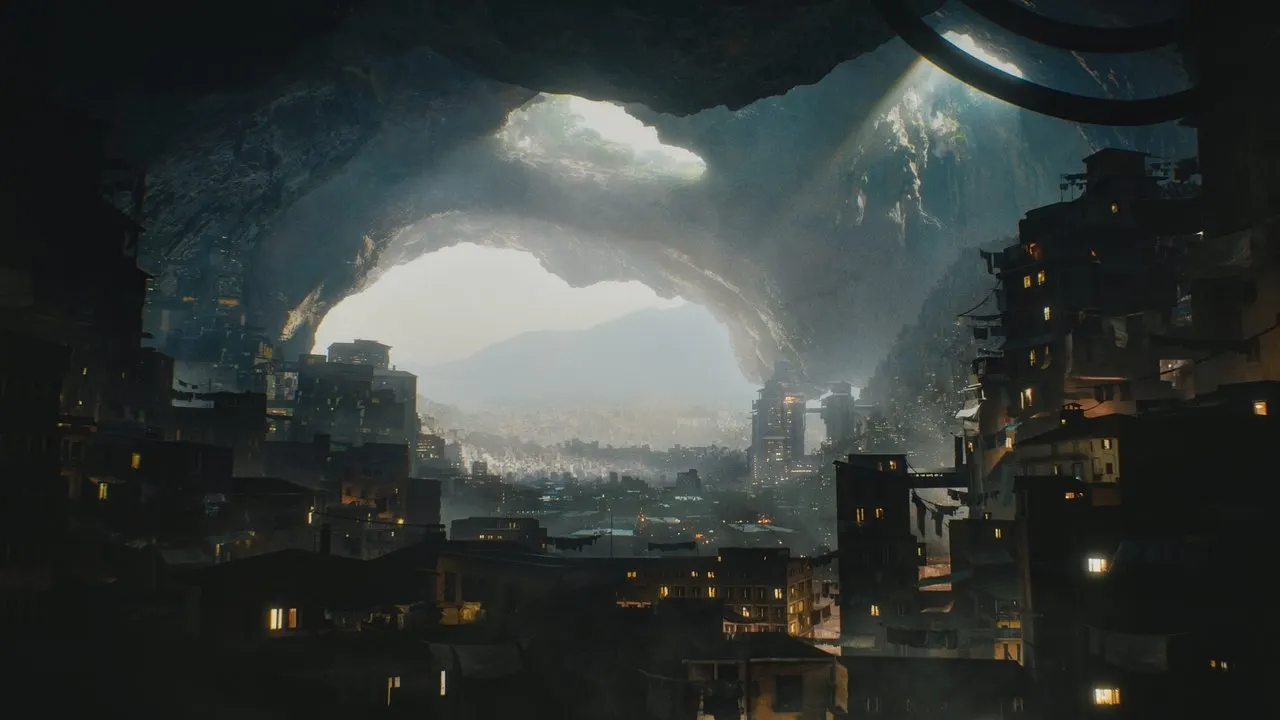 Utopia Falls backdrop
